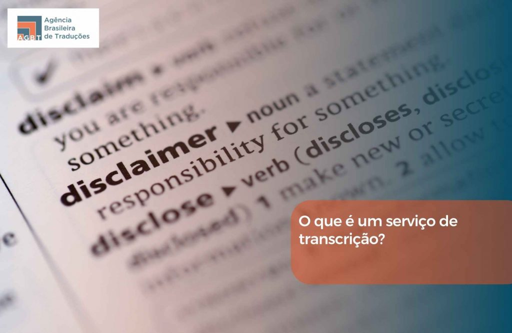 O que é um serviço de transcrição