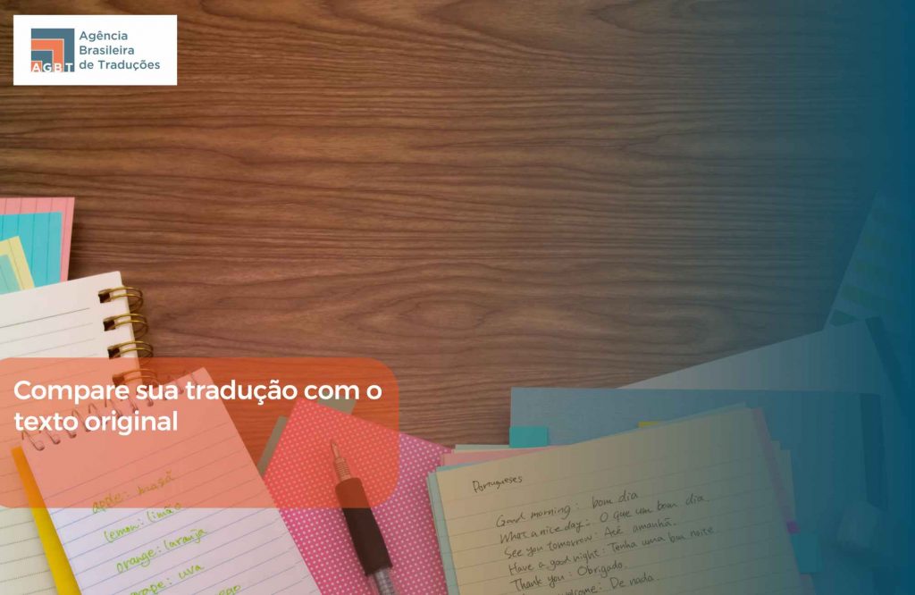Compare sua tradução com o texto original Compare sua tradução com o texto original