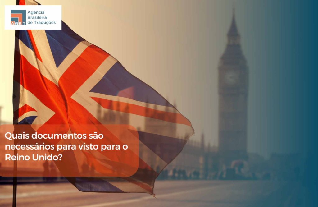 Quais documentos são necessários para visto para o Reino Unido