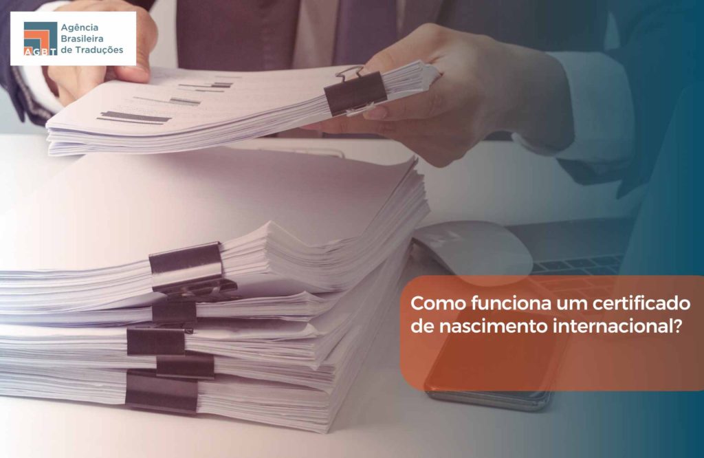 Como funciona um certificado de nascimento internacional