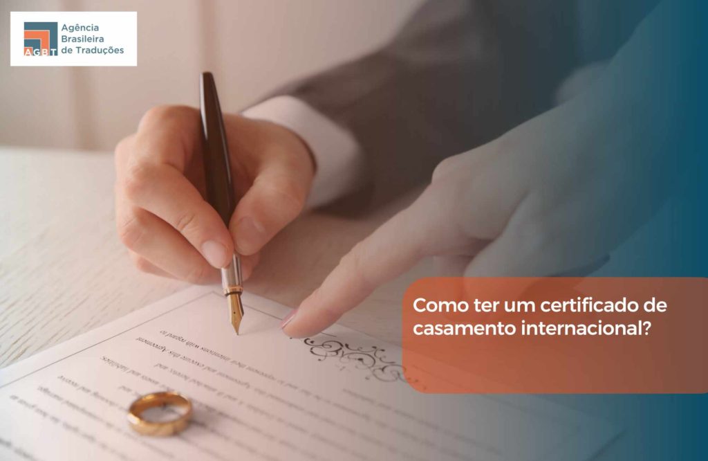 Como ter um certificado de casamento internacional