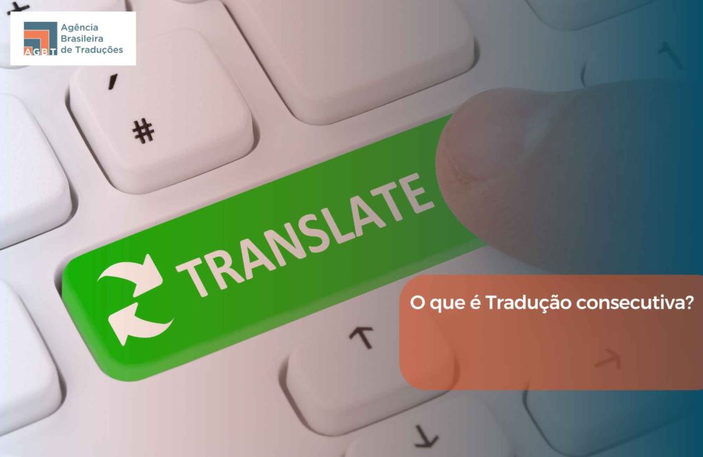 O que é Tradução consecutiva