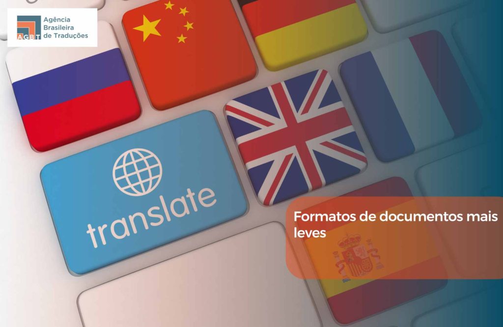 Formatos de documentos mais leves
