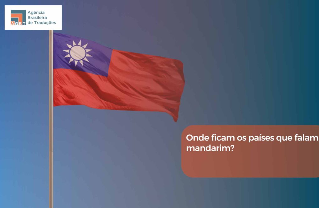 Onde ficam os países que falam mandarim