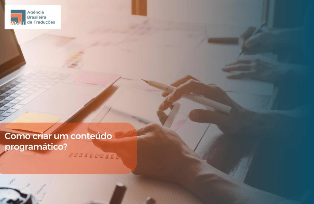 Como criar um conteúdo programático