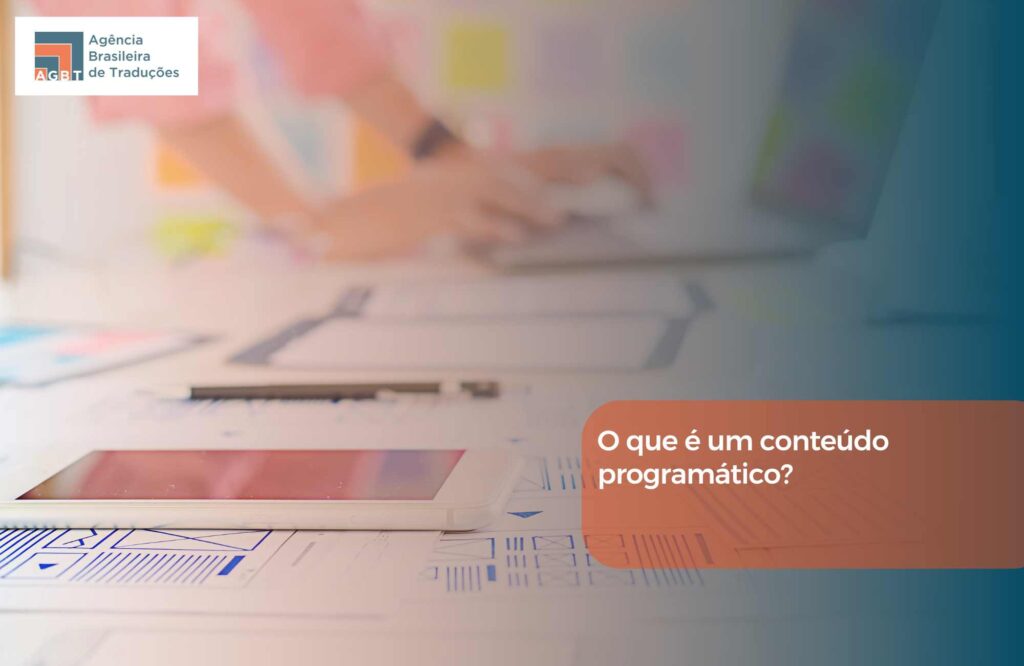O que é um conteúdo programático