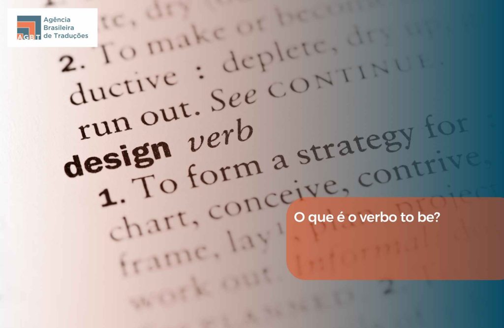 O que é o verbo to be